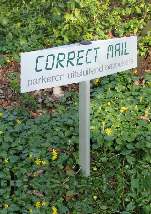 Parkeerbord ovaal